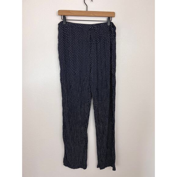 Serengeti Navy Polka Dots Wide Leg Pants - Picture 1 of 6